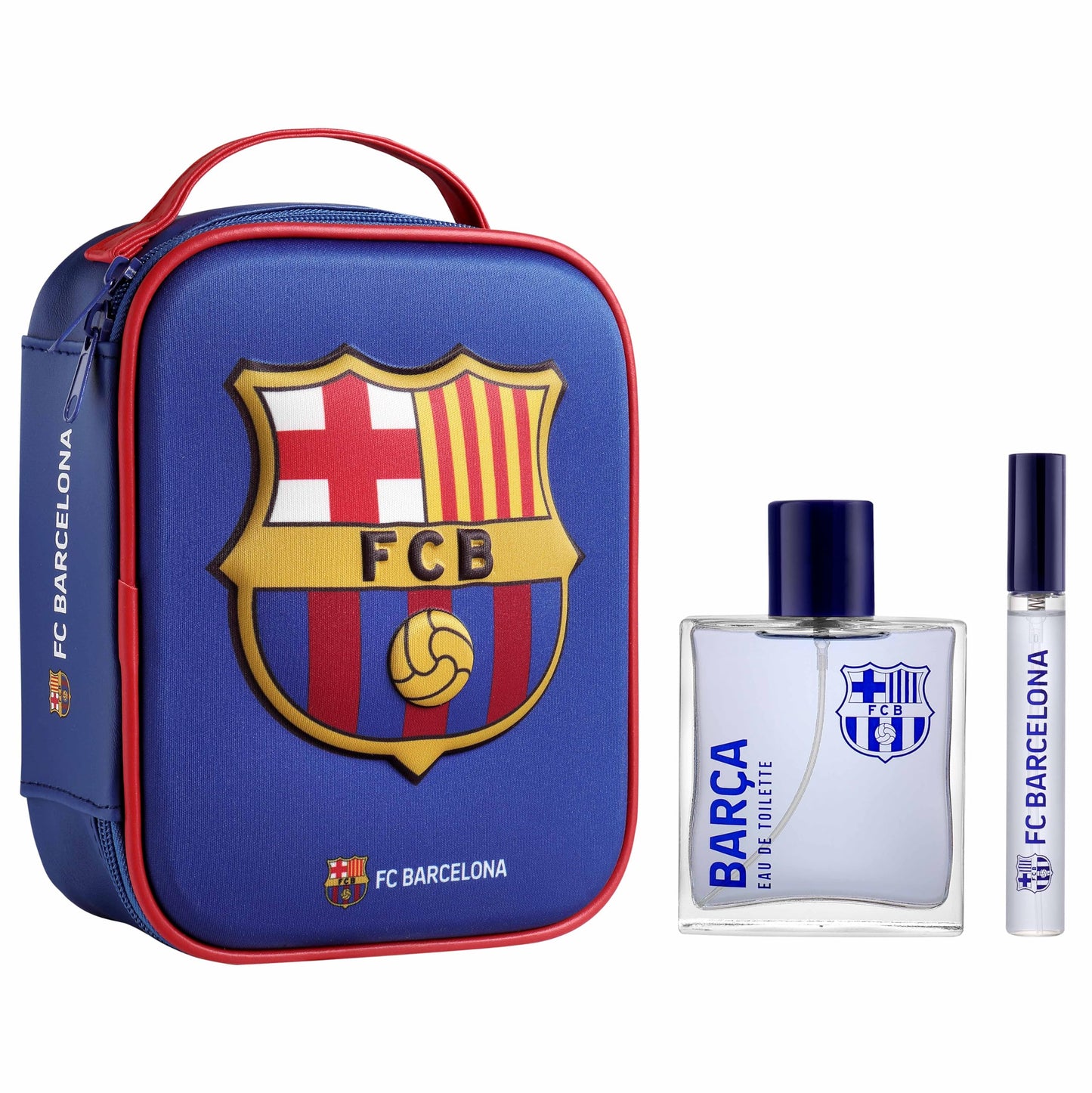 FC Barcelona, Barca, FCB, Fragrance Set for Men, Eau De Toilette, 3.4oz, 100ml, Collector's Case, Made in Spain, by Air Val International