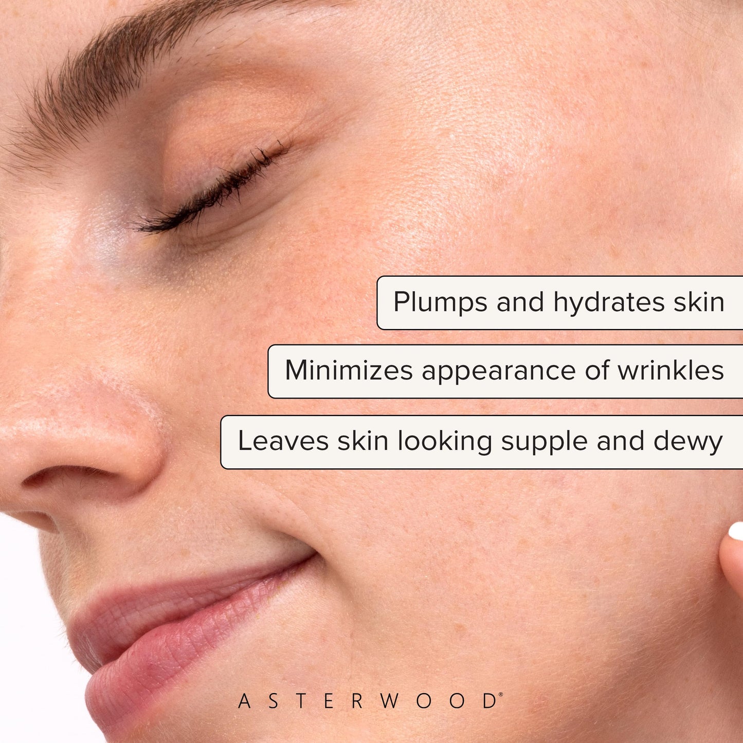 Asterwood Pure Hyaluronic Acid Serum for Face - Plumping, Anti-Aging, Hydrating - Fragrance-Free - 2 Fl Oz