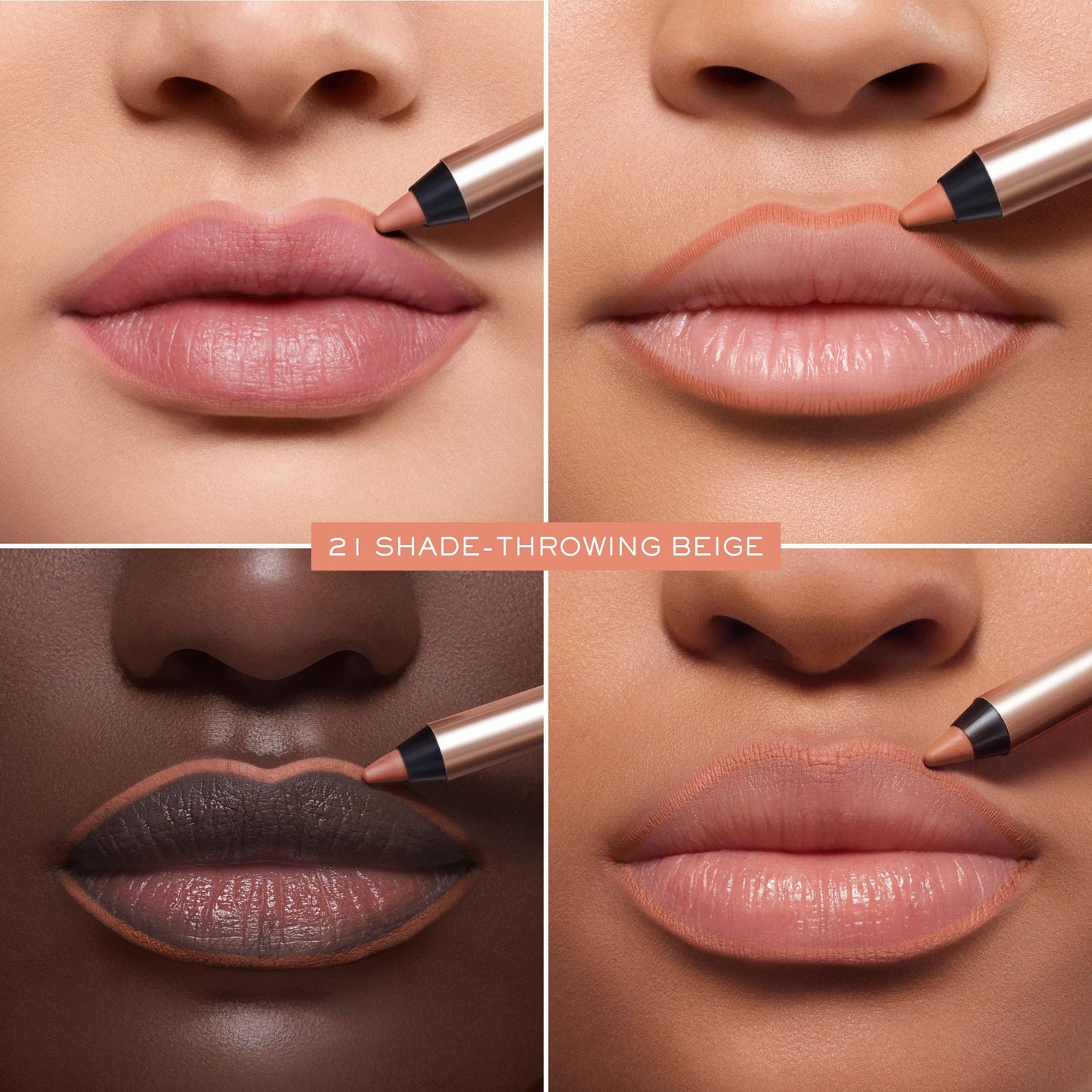 Lancôme Lip Idôle Lip Shaper – Creamy Matte Waterproof Lip Liner with Up to 8H Wear, Blendable & Infused with Ceramides + Jojoba Oil for Smooth, Defined Lips - 021: Shade-Throwing Beige