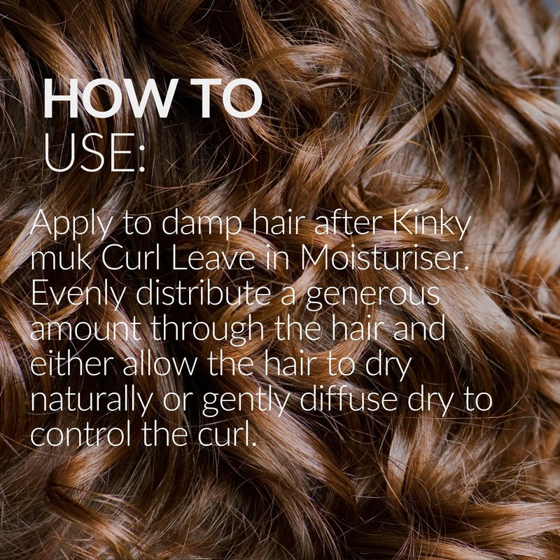 MUK. Kinky muk Curl Amplifier - Moisturising Curl Cream for Defined, Frizz Free Curly Hair. Humidity Resistant Styling Hold with Shine & Natural Movement. For Medium to Coarse Hair Textures, 200ml
