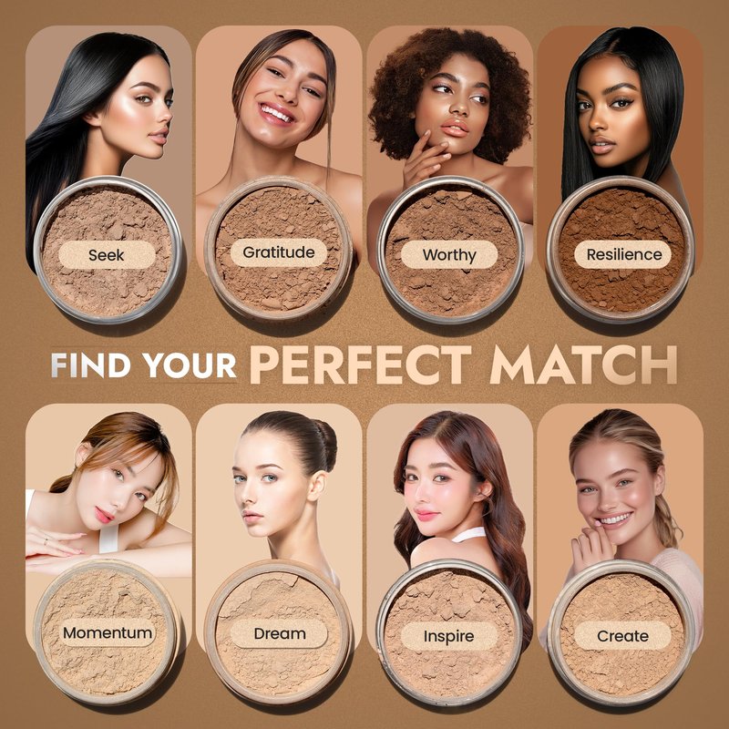 BaeBlu InstaFame Loose Powder Foundation, Dream - Full Coverage Matte Natural Mineral foundation for Sensitive & Acne-Prone Skin - Non-Nano Zinc, Titanium Dioxide Mineral Pigment, No Fillers/Binders