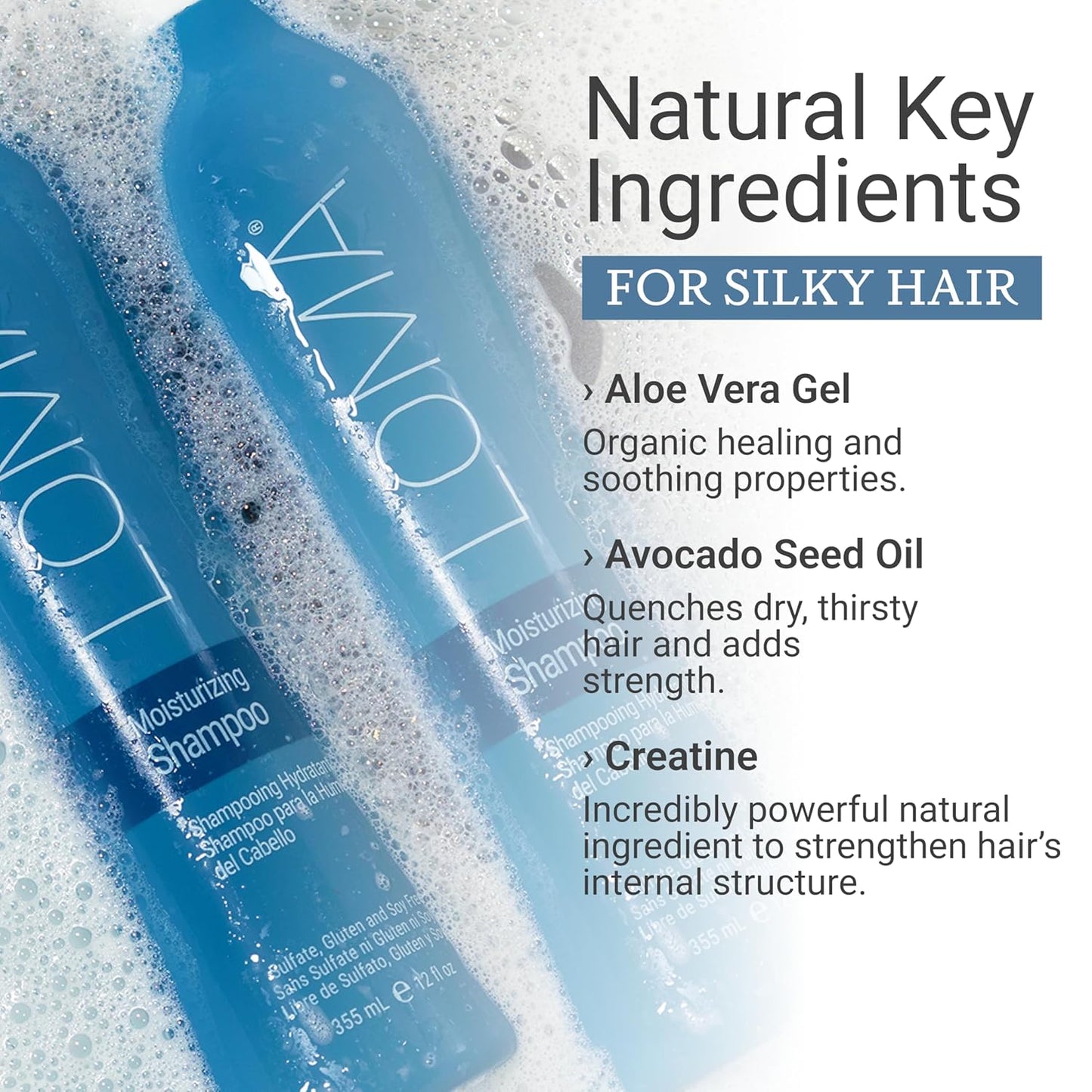 Loma Moisturizing Shampoo - Nourishing Hydration for Dry Hair | 12 oz