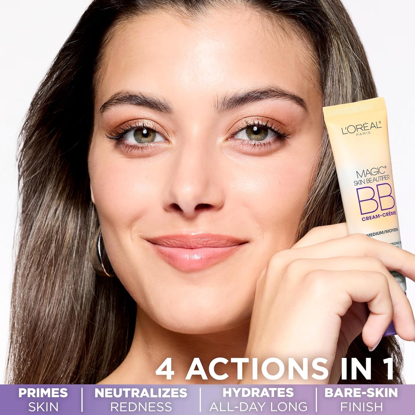 L'Oréal Paris BB Cream - Anti-Fatigue Tinted Moisturizer, 1 fl oz | Perfect Skin Enhancer