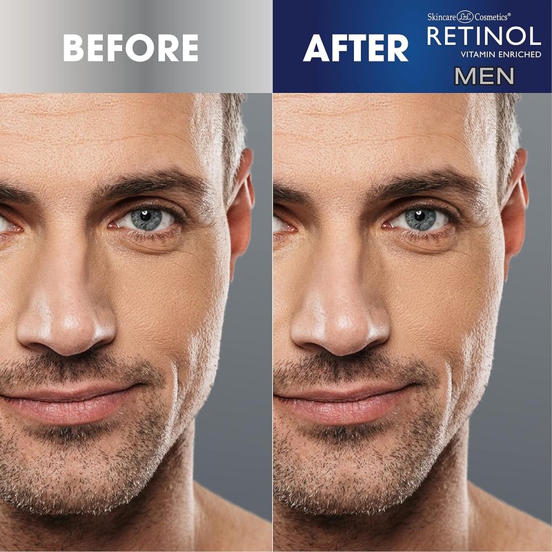 Retinol Men's Gel Cleanser - Exfoliating Anti-Aging Formula for Improved Skin Texture | Removes Dirt & Oil