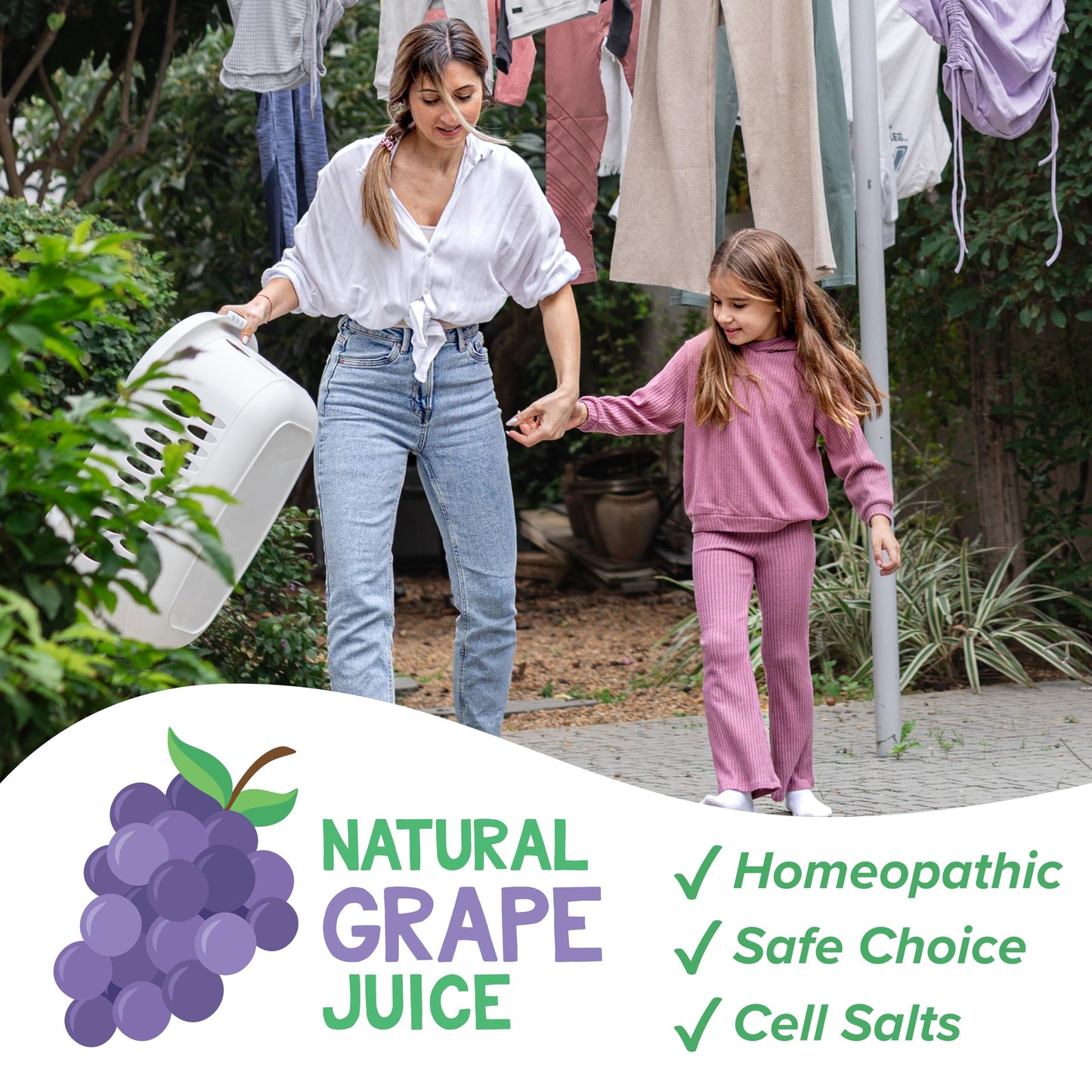 Dr. Talbot's Infant Mucus and Cold Relief with Cell Salts - 4 fl oz - Naturally Inspired Kids Cold Medicine - Grape Juice Flavor - Includes Syringe