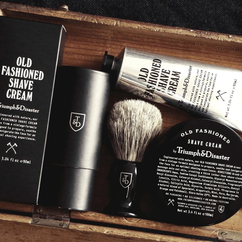TRIUMPH & DISASTER | Old Fashioned Shave Cream Tube | Shaving Lotion for Sensitive Skin - Alcohol Free, 3.04 fl oz (90+ shaves)
