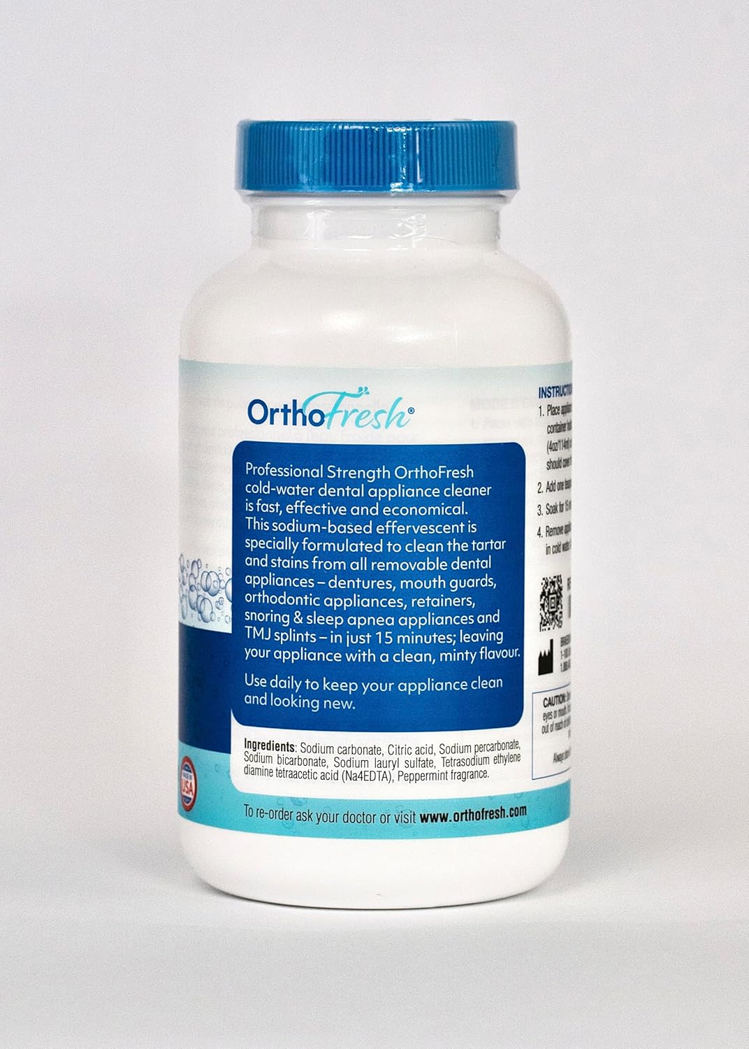 OrthoFresh Dental Appliance Cleaner - Professional Cold Water Formula for Effective Cleaning