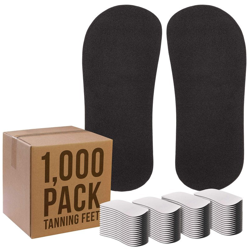 Belloccio 50 Pairs of Disposable Tanning Feet Pads (100 Feet Total); Sunless Airbrush Spray Tanning Tent Foot Protection (Color May Vary)