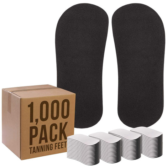 Belloccio 50 Pairs of Disposable Tanning Feet Pads (100 Feet Total); Sunless Airbrush Spray Tanning Tent Foot Protection (Color May Vary)