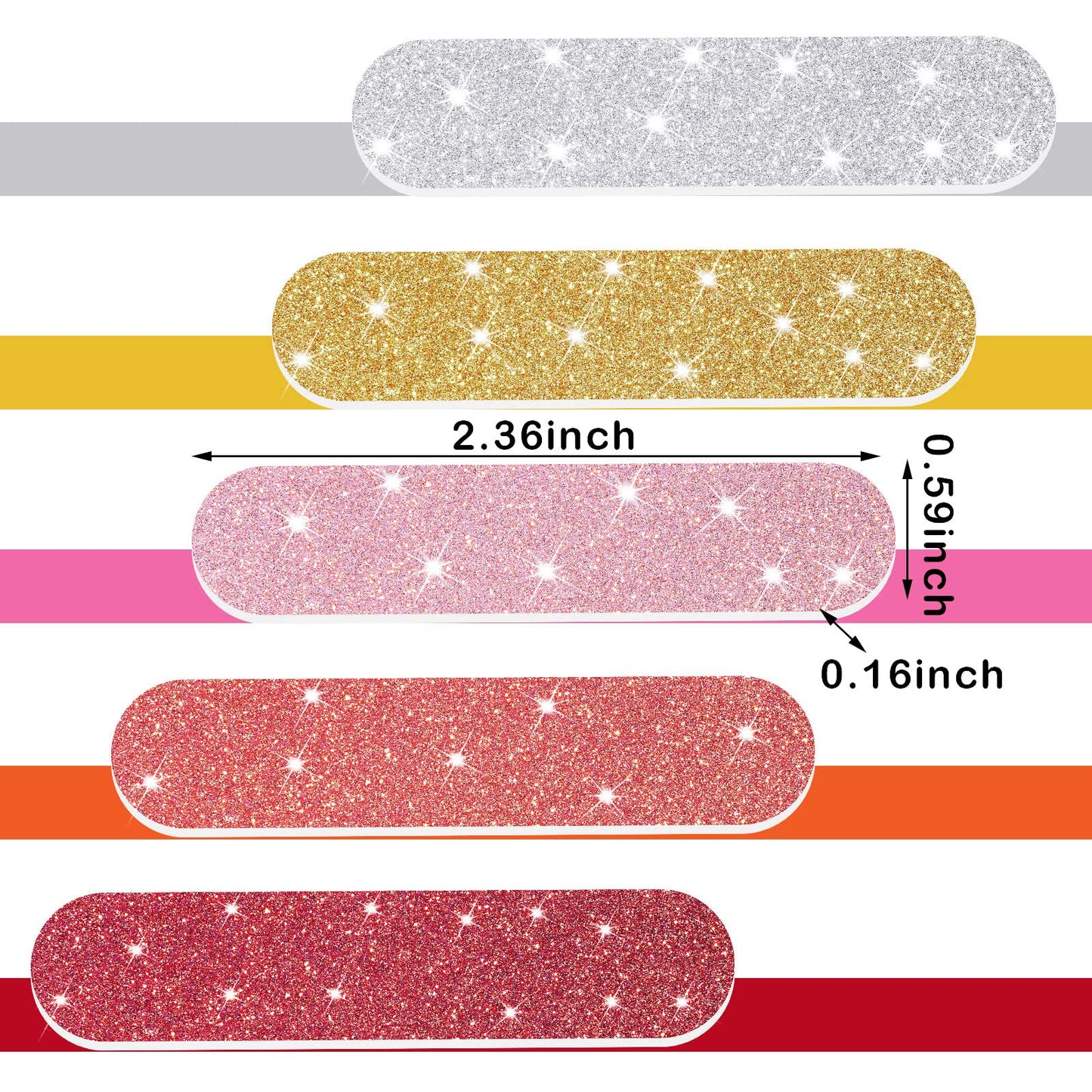Mudder 150 Pack Mini Nail Files Bulk, Double Sided Emery Boards for Nails, Disposable Small Gift Set, Colorful Grit Emery Files Tools for Fingernails Manicure Pedicure Shaping Buffing Smoothing Cute