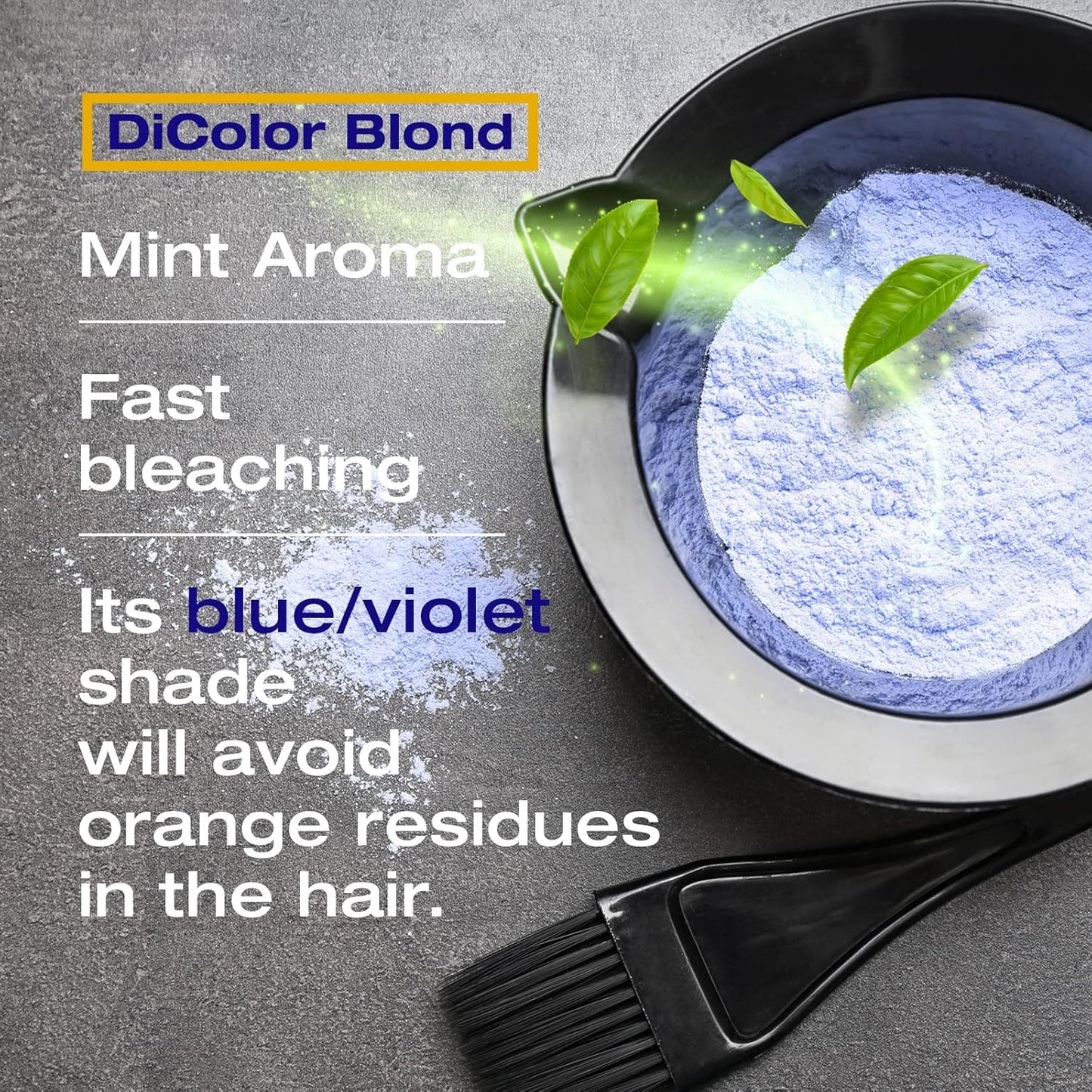 DiColor Blonde Bleaching Powder - Professional Hair Lightener | Lightens Up to 8 Shades, 180g