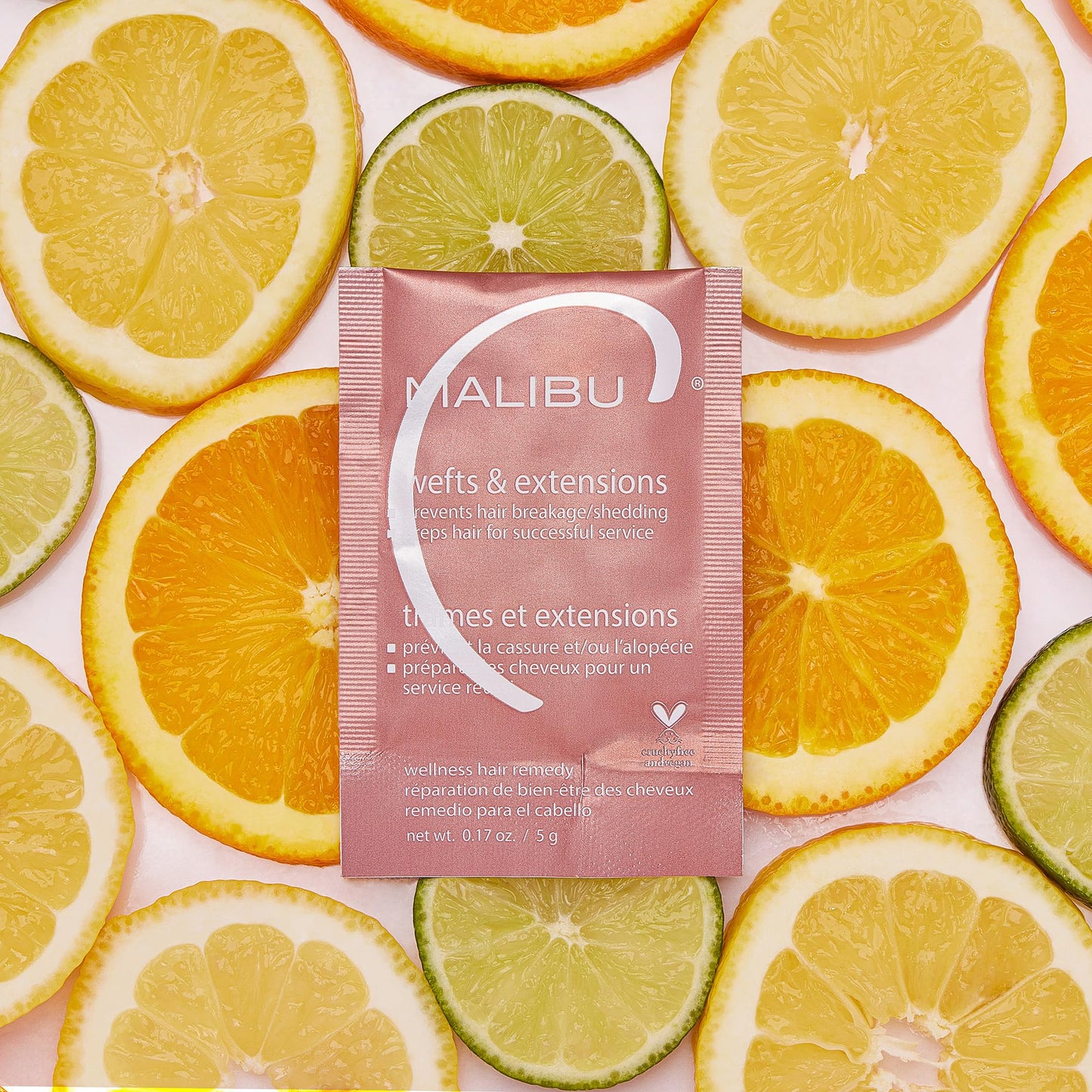 Malibu C Wefts & Extensions Wellness Hair Remedy (1 Packet) - Removes Build Up + Prevents Hair Breakage - Prepares Natural Hair for Hair Extension Application