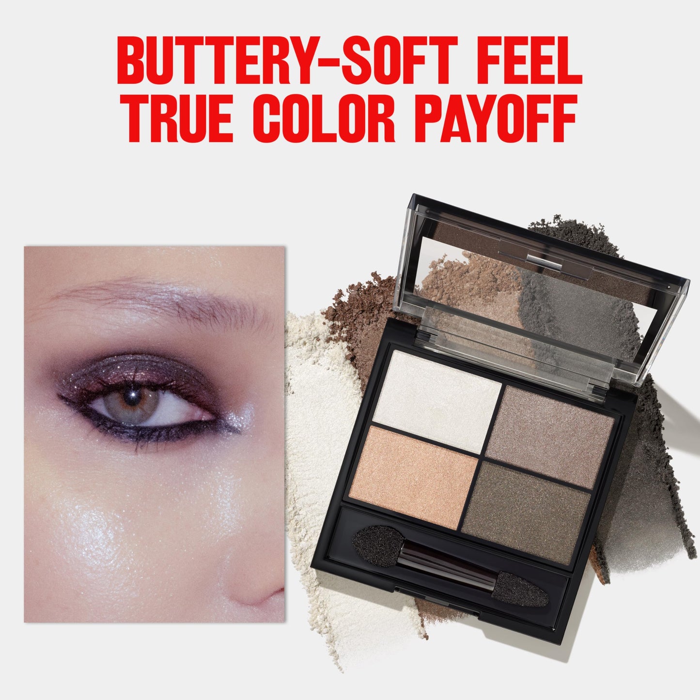 Revlon Moonlit Smokeshow Bundle as featured in Christian Siriano’s NYFW show, ColorStay Eyeshadow Quad, Multiplayer Eye Pencil, Xtensionnaire Mascara, and Brow Fantasy, Pack of 4