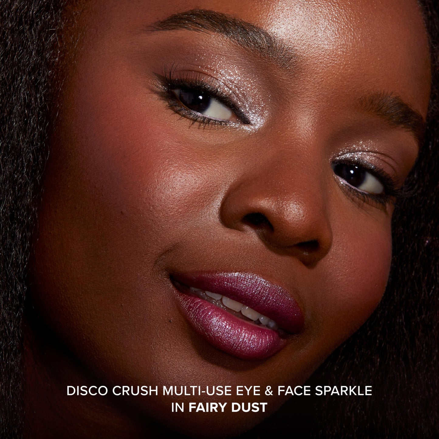 Too Faced Disco Crush High Shine Glitter Multi-Use Eye + Face Sparkle | Creamy, Iridescent, Multichrome Face & Eyeshadow Glitter, 0.05 Ounce