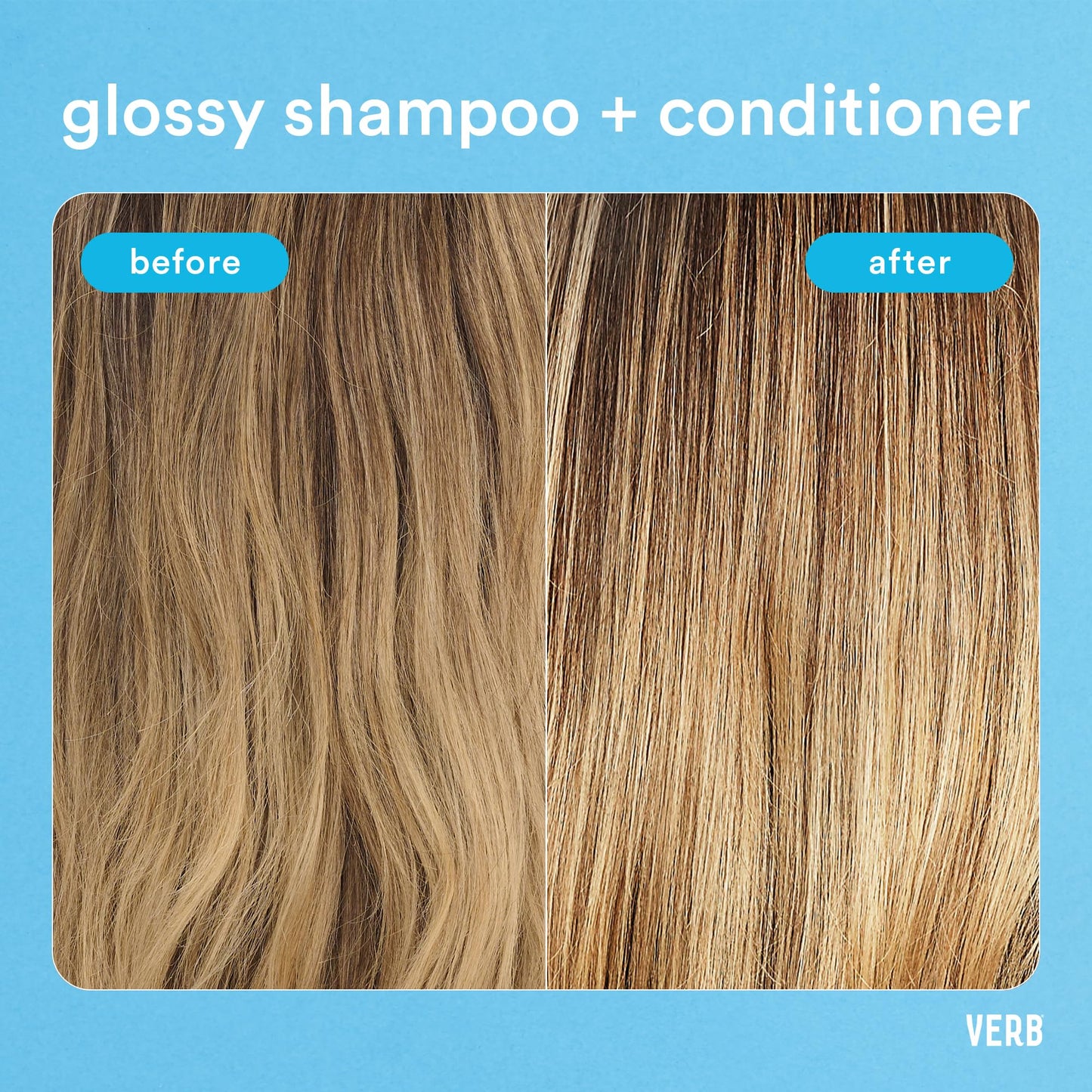 VERB Glossy Shampoo, 32 fl oz | Rich Cleanser for Thick Coarse Hair
