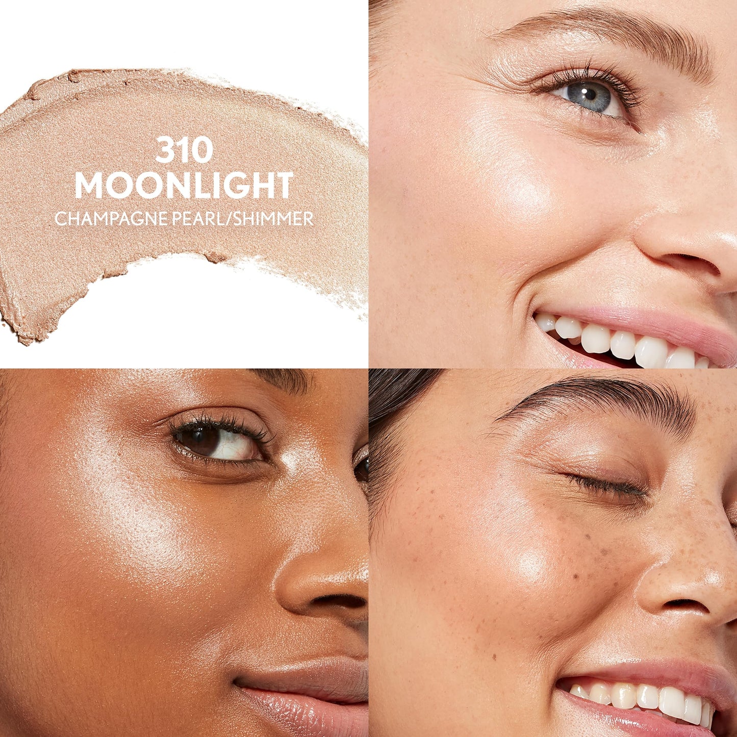 CoverGirl Trublend Skin Enhancer Highlighter Balm Stick, 310 Moonlight, Vegan Formula, Easy to Use, Glides on Effortlessly, Non-Greasy, Doesn't Crease, 0.21oz
