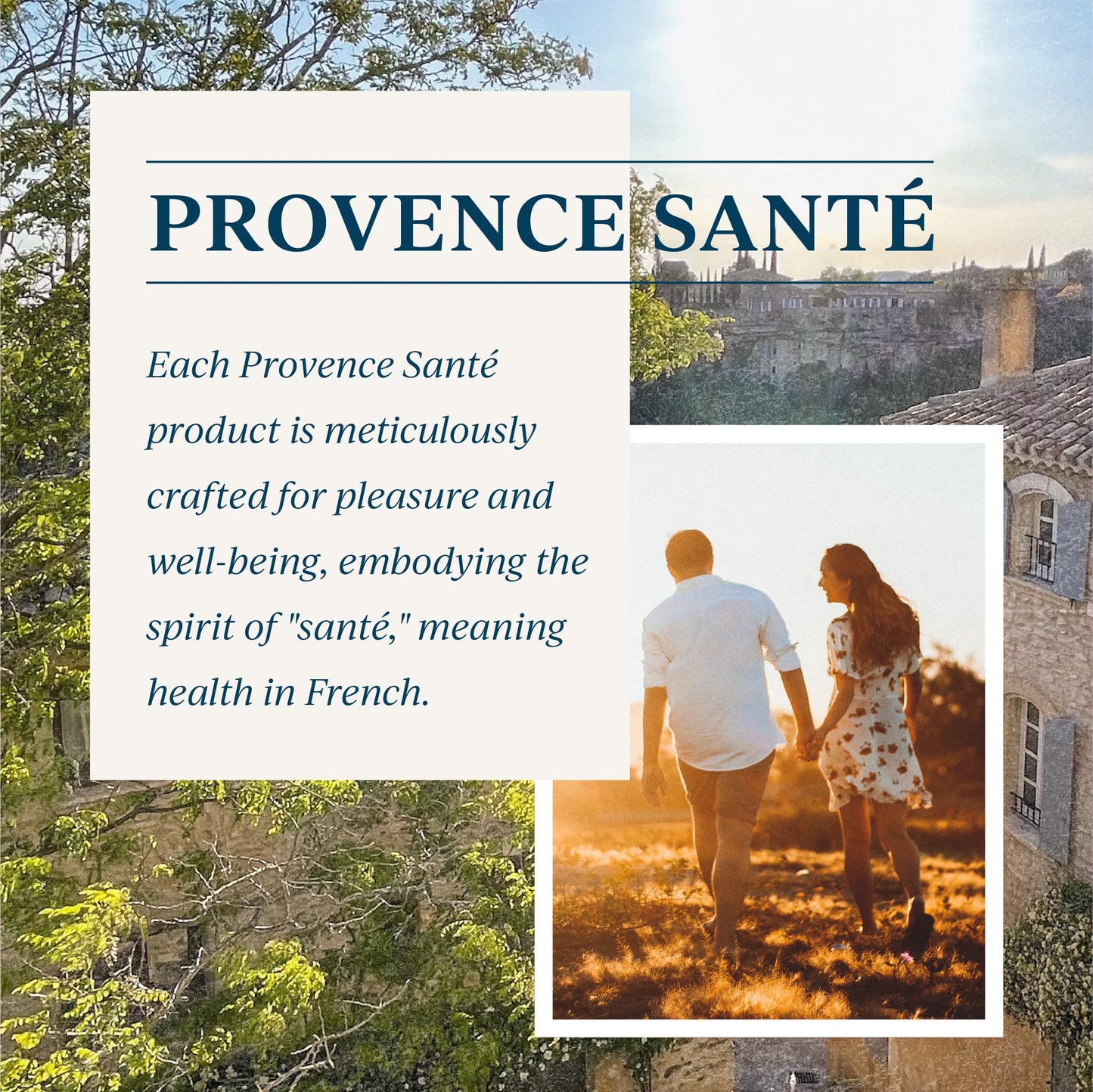 Provence Sante Natural Liquid Soap - Moisturizing Almond Oil Hand Soap with Lemon Vervain Scent - Elegant Pump Dispenser for Kitchen & Bath (16.9 oz)