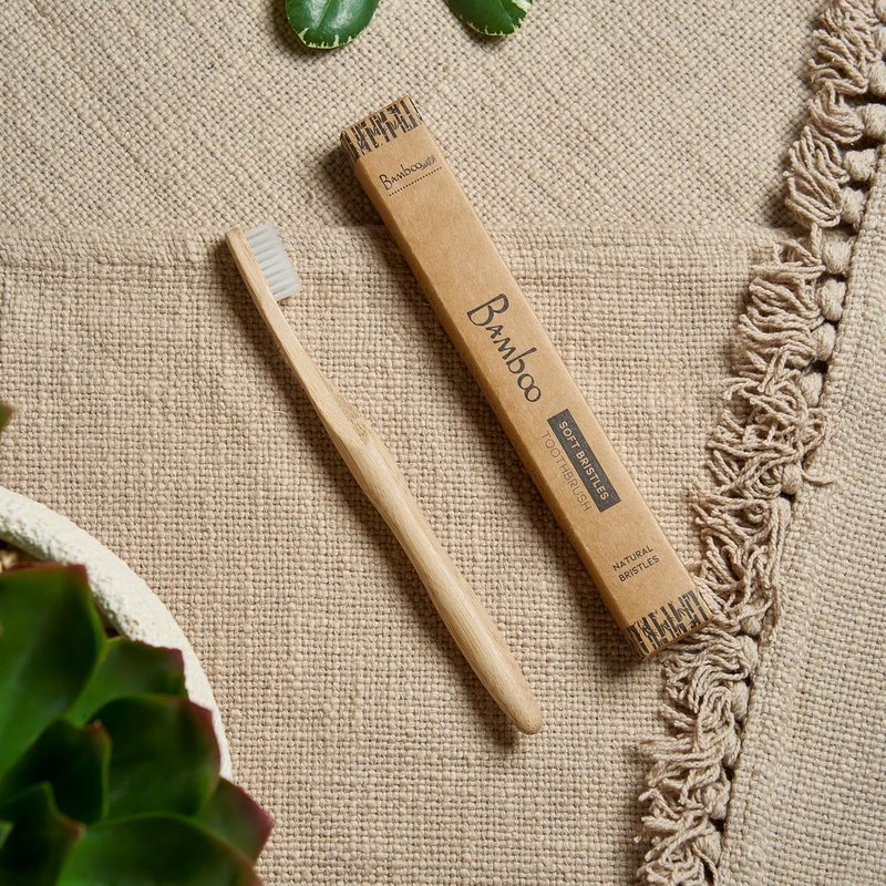 Bamboo Toothbrush Set - Natural Soft Bristles | Eco-Friendly, Compostable, Biodegradable (Pack of 8)
