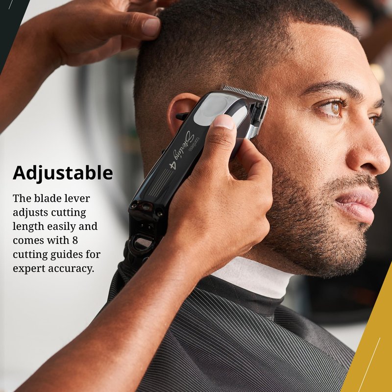 Wahl Professional Cordless Sterling 4 Clipper, Lithium-Ion, 100-Minute Run Time, Taper Lever, 8 Cutting Guides