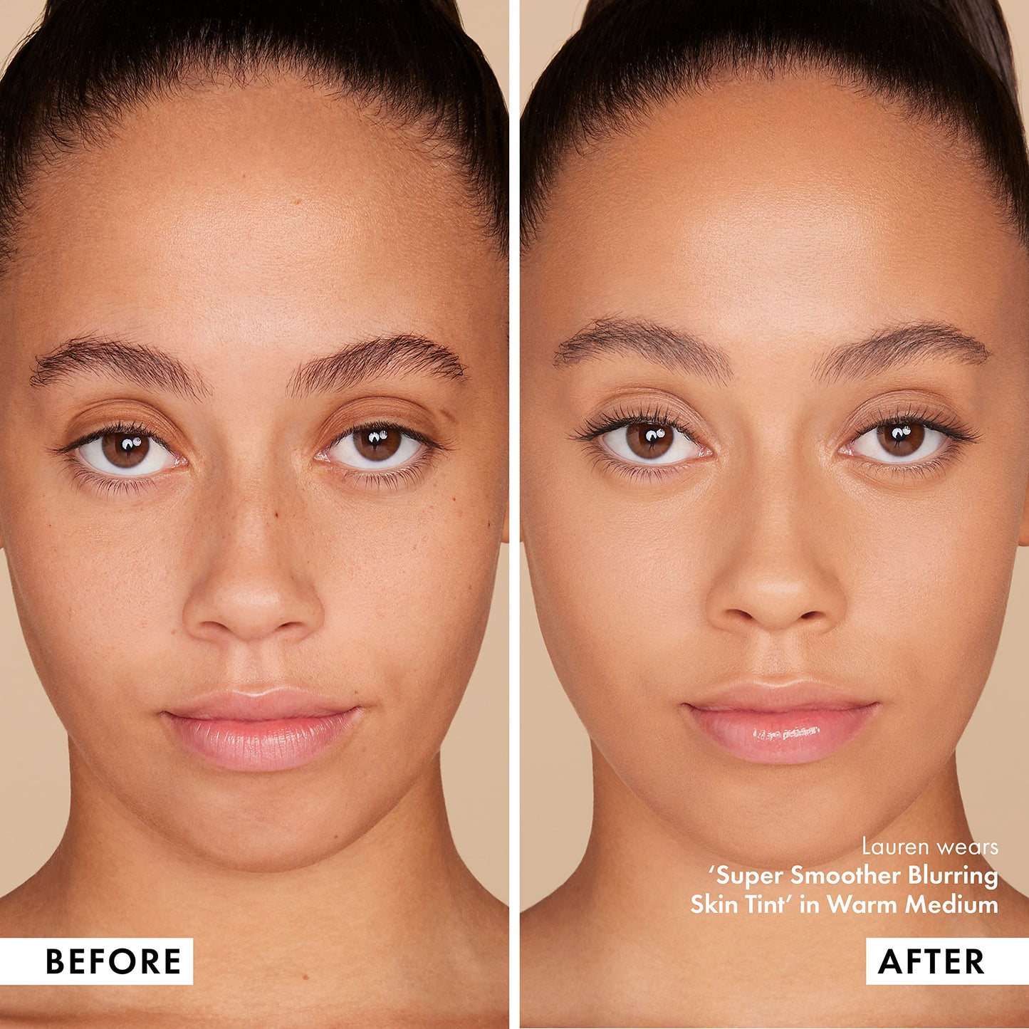ICONIC LONDON Super Smoother Blurring Skin Tint | Light to Medium Coverage, Hydrating, Ultra-Lightweight Tinted Moisturizer, Cruelty-Free, Vegan Makeup (Warm Medium) 1.01 Fl oz