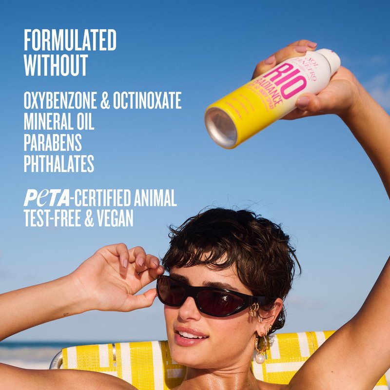 SOL DE JANEIRO Rio Radiance SPF 50 Body Spray Broad Spectrum | Spray Sunscreen for Body | Niacinamide and Antioxidants | Sheer Coverage | UV Protection