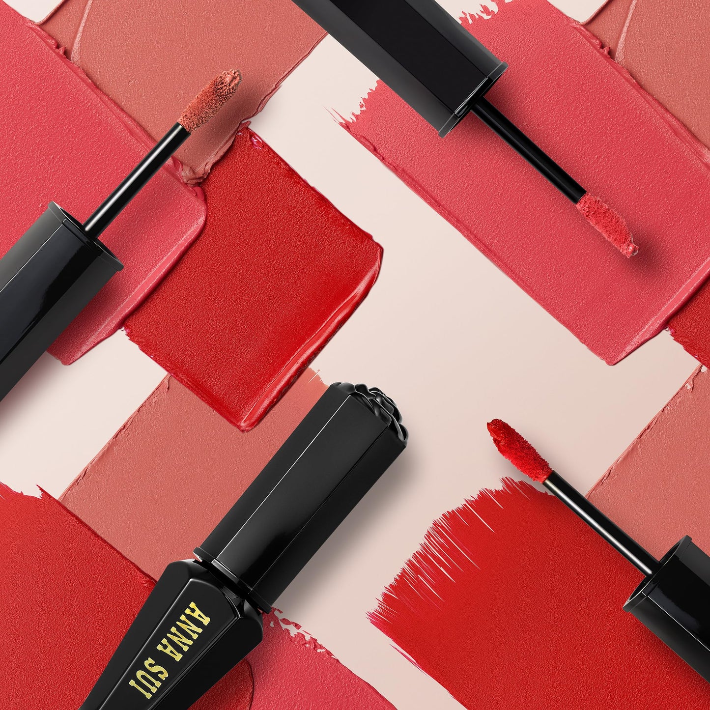 ANNA SUI Everlasting Rouge, Matte Finish Lipstick, Vibrant Color, No Smudging, Long-Lasting Wear, 402 Burning Red, 0.24 oz