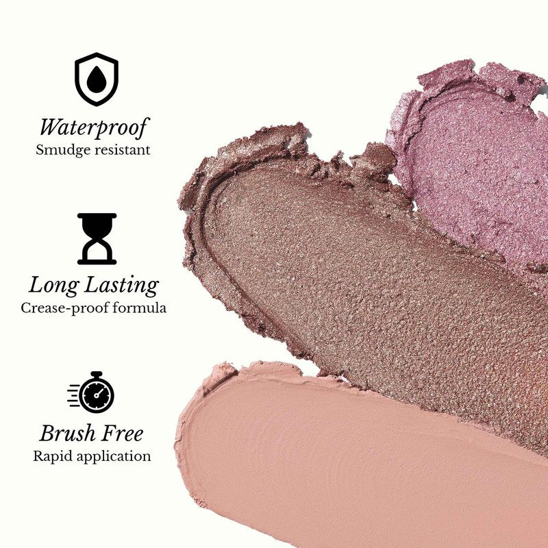 Zev Eyeshadow Stick – ShadeRush 2-in-1 Cream Eyeshadow Stick – Cream-to-Powder Eye Shadow with Built-in Smudger – Matte Makeup – Waterproof and Crease-Proof – Peachy Matte