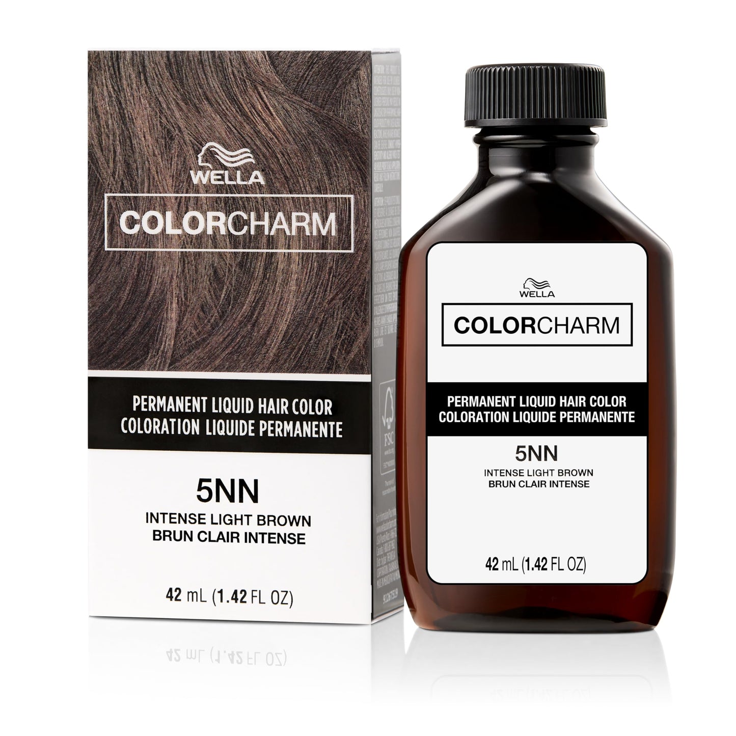 COLORCHARM Permanent Liquid Hair Color for Gray Coverage, Light Brown