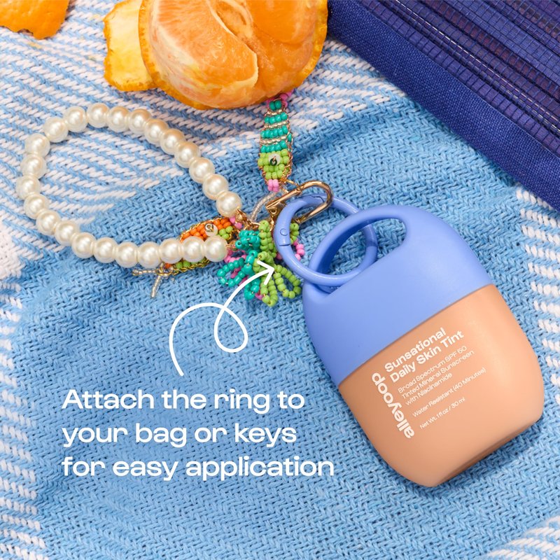 Alleyoop Sunsational Tinted Moisturizer SPF 50 for Face Broad Spectrum – 100% Mineral Face Sunscreen with Jojoba, Hydrating & Soothing Tinted Sunscreen, Vegan & Cruelty-Free (Ray)