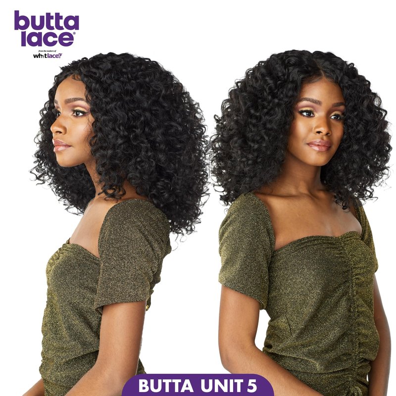 Sensationnel Butta Lace Wigs - Unit 5 Extra Wide 5 Inch Deep Parting Synthetic Preplucked Hairline Glueless Lacefront (2 DARKBROWN)