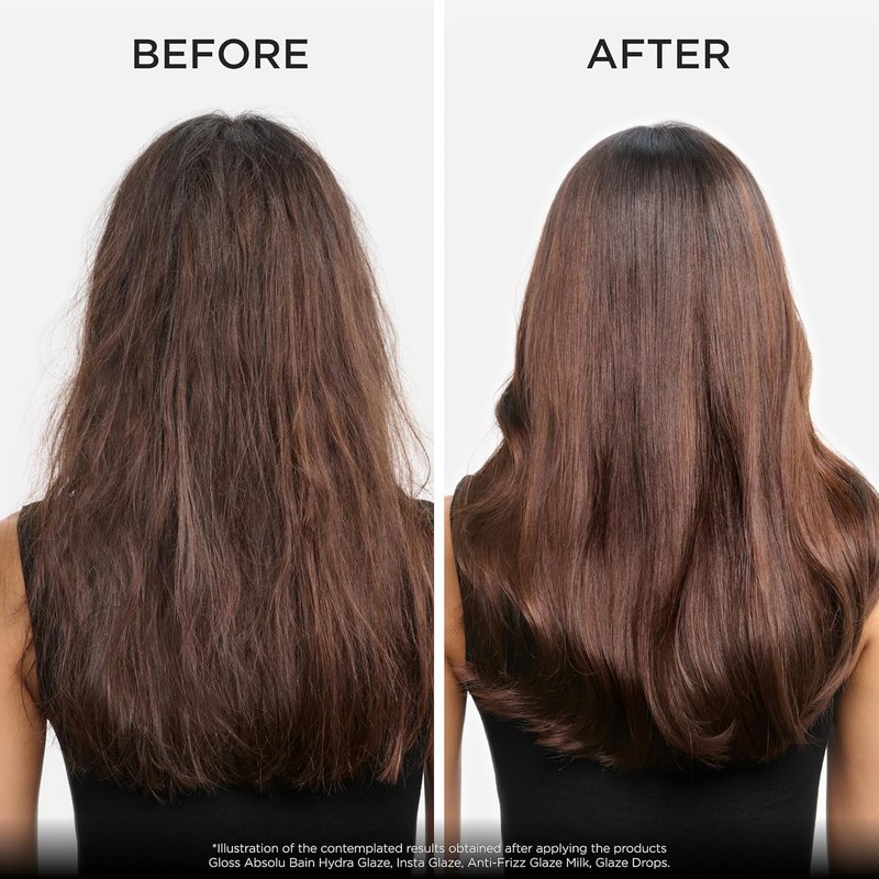 Kerastase Gloss Absolu Anti-Frizz Glaze Milk - Hydrating & Smoothing Treatment for Long Hair | Detangles & Protects from Heat