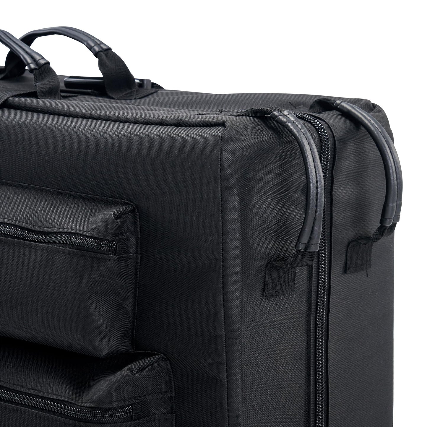 Master Massage Luggage Style Wheeled Massage Table Carrying Case 27” to 32” Width Folding Massage Table- Black