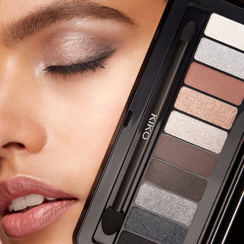 Kiko Milano Soft Nude Eyeshadow Palette 03 | Palette With 10 Multi-Finish Eyeshadows: Pearly, Matte And Metallic