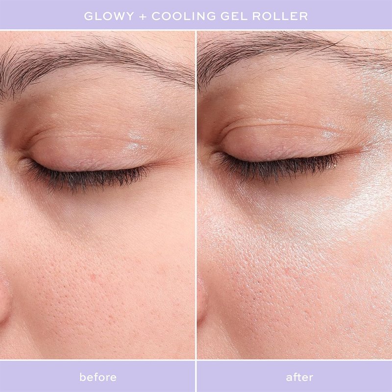 Hydrating Glow Roller Face Serum - Niacinamide & Peptides for Dewy Skin | Preps Skin for Makeup