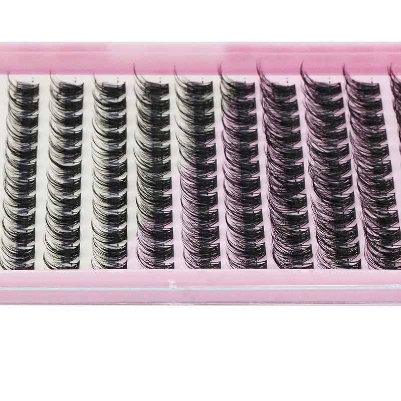 Lash Clusters - Wispy C Curl Individual Eyelash Extensions | 120PCS Natural Look, Soft Thin Band, 12-16mm
