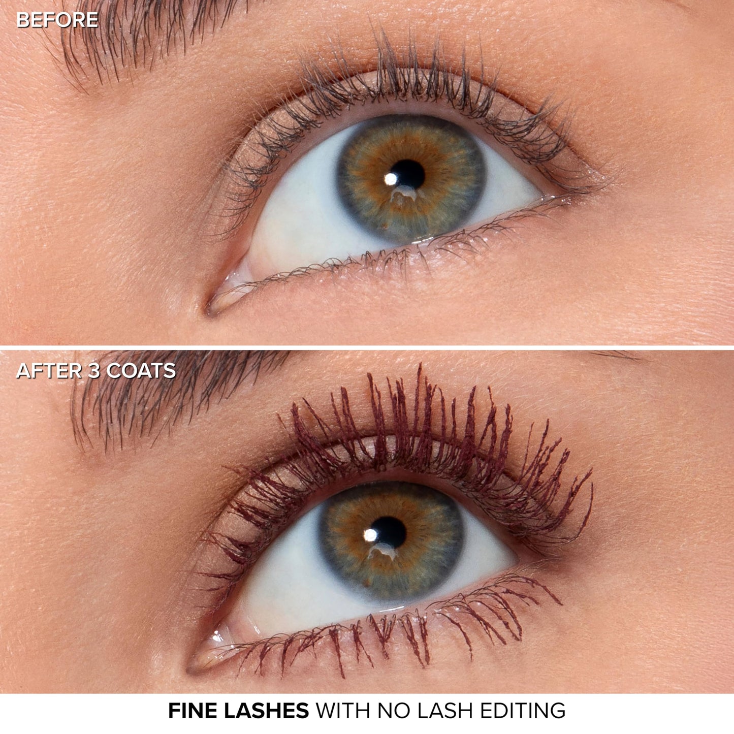 Too Faced Better Than Sex Volumizing and Lengthening Mascara | Vegan Formula for Dramatic Volume and Length | Cruelty-Free Eye Makeup with Hourglass Brush for False Lash Effect, Burgundy, 0.27 Fl Oz