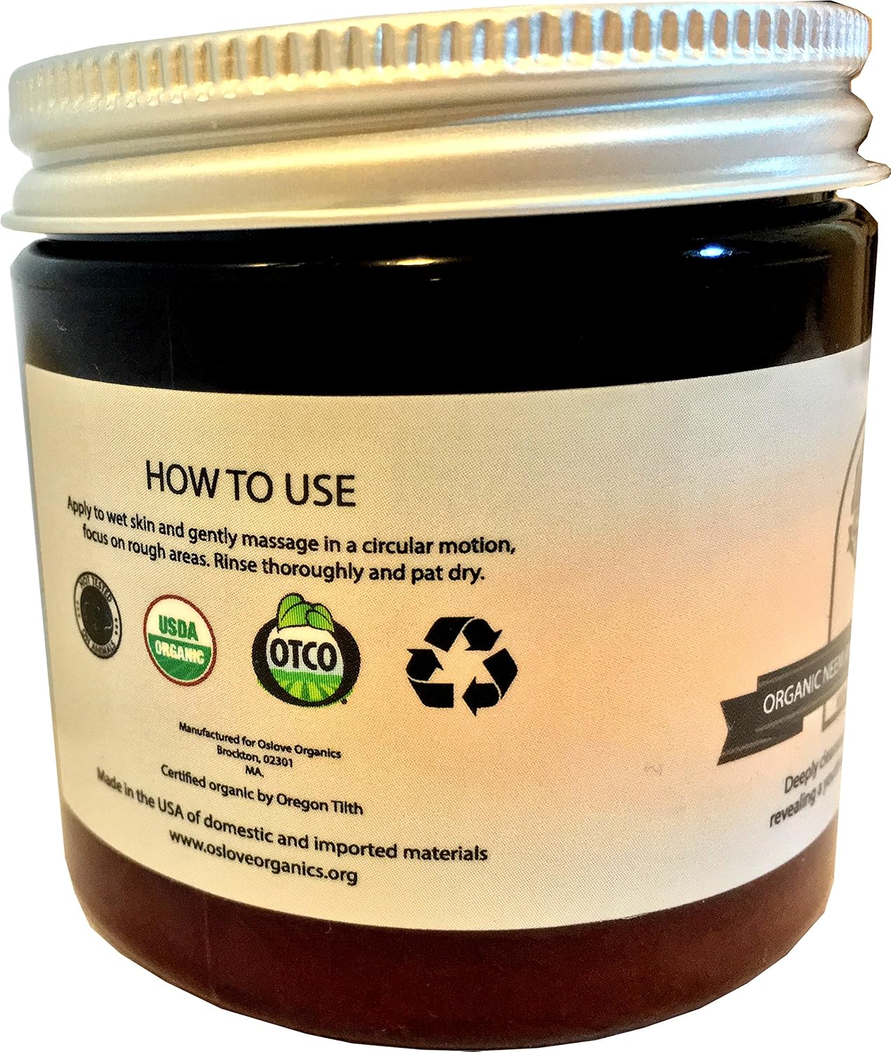 Oslove Organics Organic Neem and Turmeric Facial Scrub - Brightens & Evens Skin Tone | 4 oz