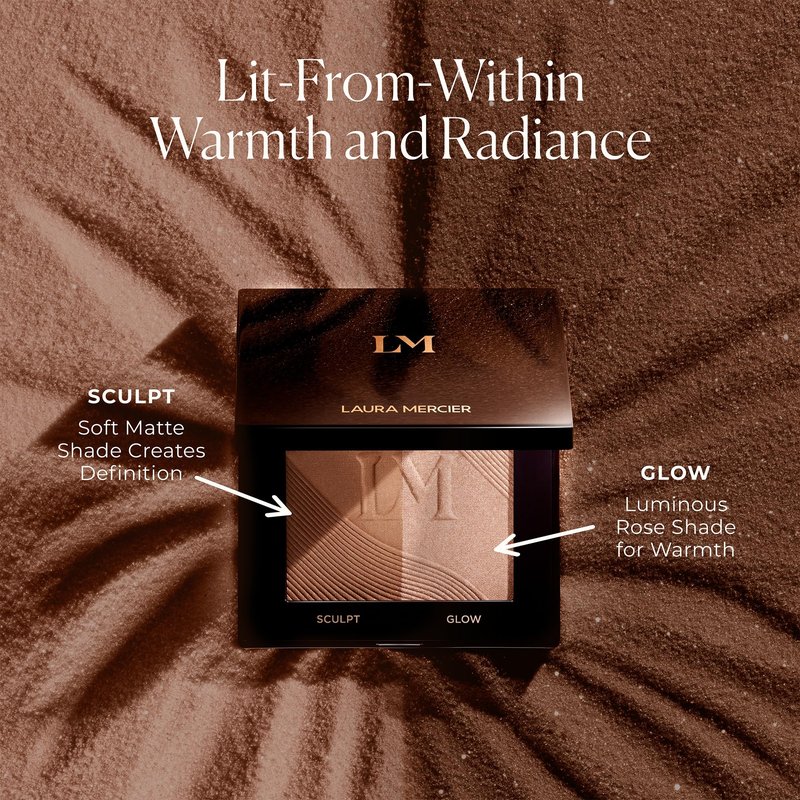Laura Mercier Bronze Color Infusion, 12HR Long Wear, Talc-Free Bronzer Powder, Skin-Smoothing, Lightweight and Breathable, Natural Glow, Blurred Finish