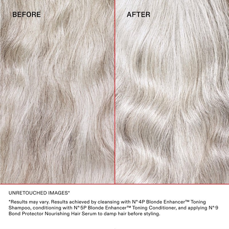 Olaplex Nº.5P Blonde Enhancer Purple Toning Conditioner: Neutralizes Brassiness & Strengthen | Repairs Damages & Hydrates Hair | For Coily, Curly, Straight, and Wavy, 250 mL / 8.5 Fl. Oz.