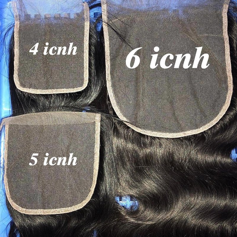 KAFEIER 6x6 Hd Lace Closure Front Brazilian Human Hair With Baby Hair Straight Wave Pre Plucked Lace Closure Free Part Bleached Knot Brazilian Virgin Hair Natural Color 12 inch
