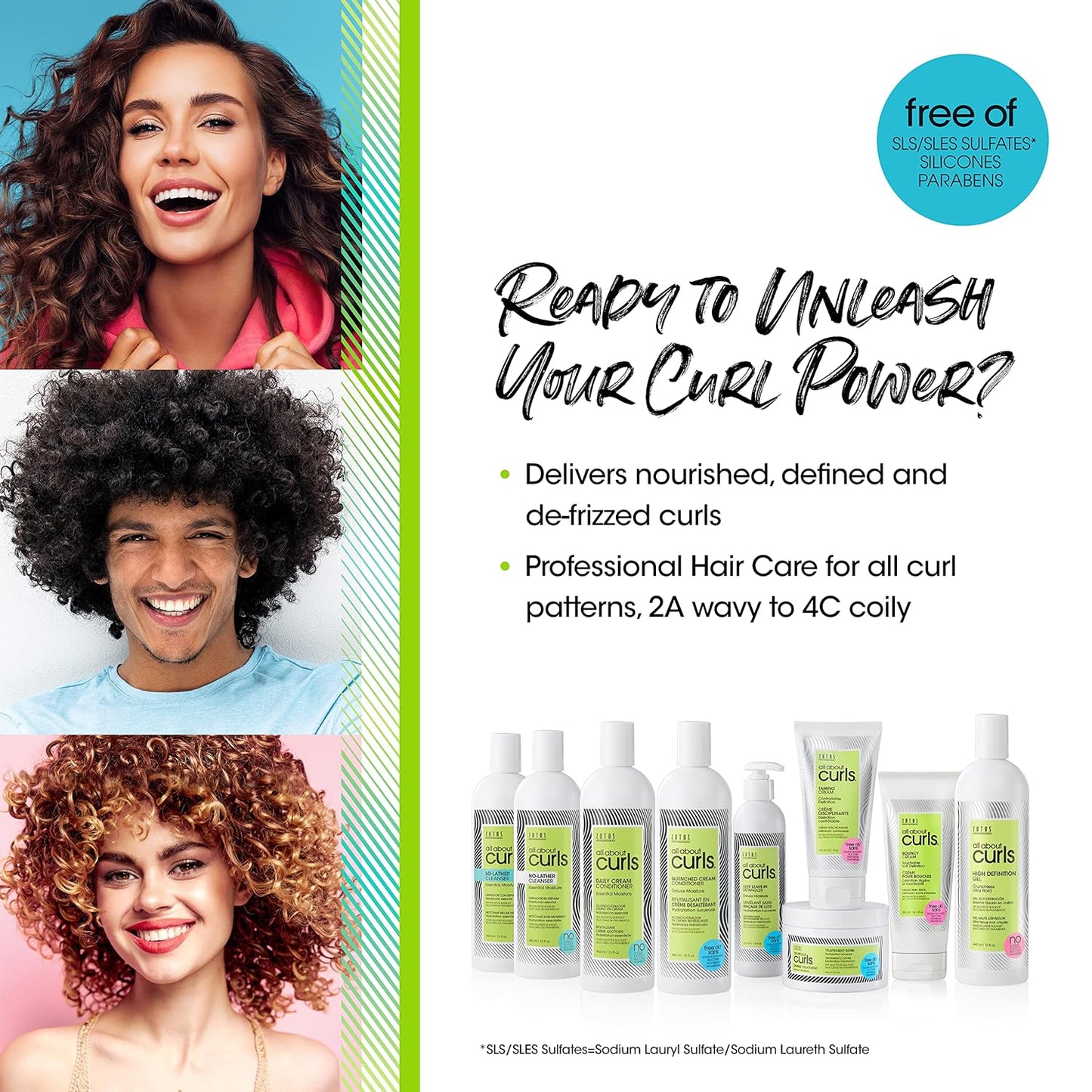 Lo-Lather Cleanser Shampoo for Curly Hair - Essential Moisture, Gentle Sulfate & Paraben Free Formula