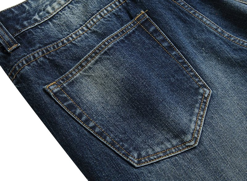 MXCVYCC Men's Ripped Slim Fit Jeans Dark Blue Distressed Jeans for Men Straight Leg Designer Fashion Pants(34, Dark Blue-Regular fit Jeans)