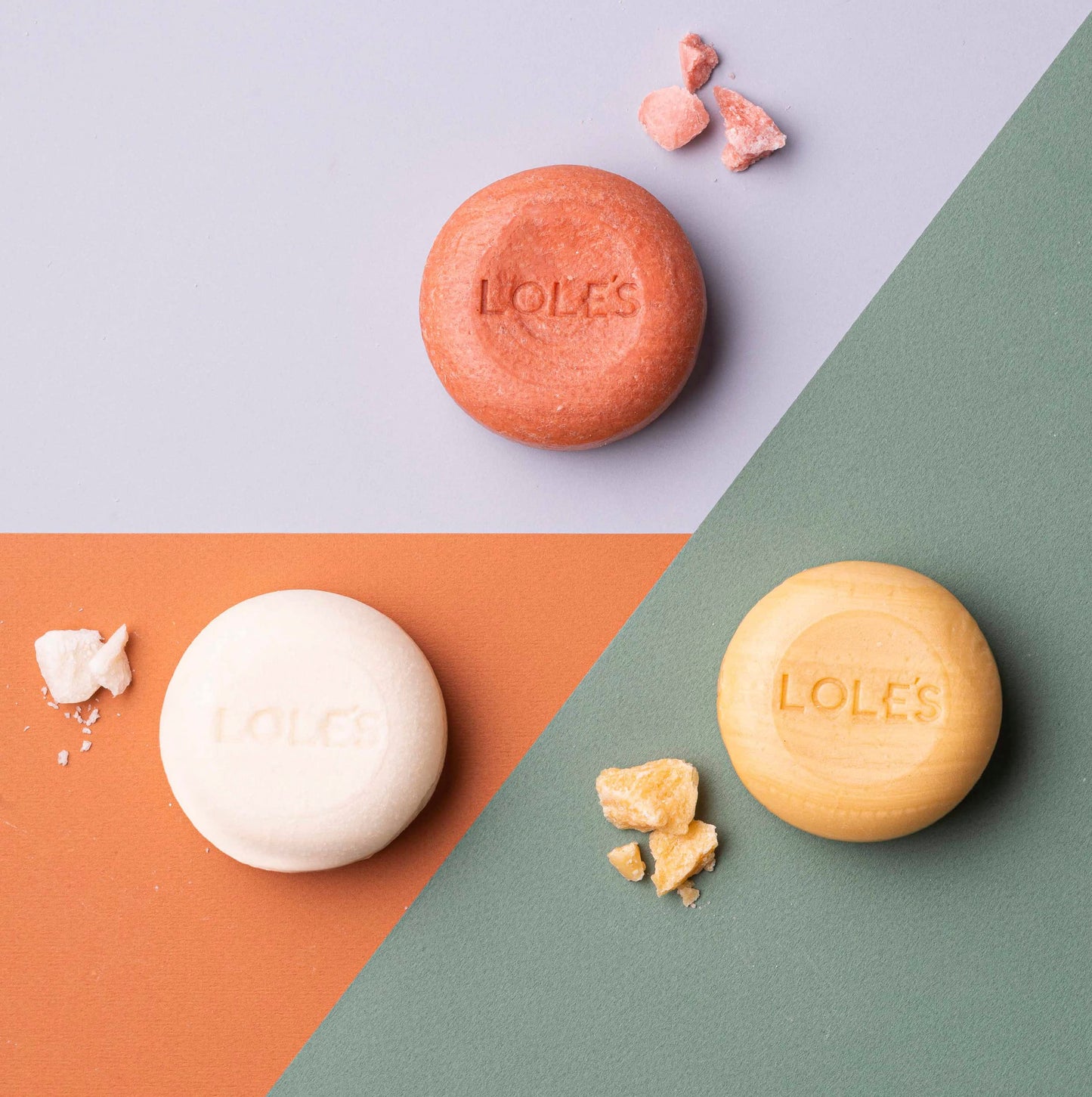 LOLE'S Shampoo Bar and Conditioner, 2 in 1 Cleaning Hair, 99% Natural Origin, Sustainably Sourced, 3.5Oz