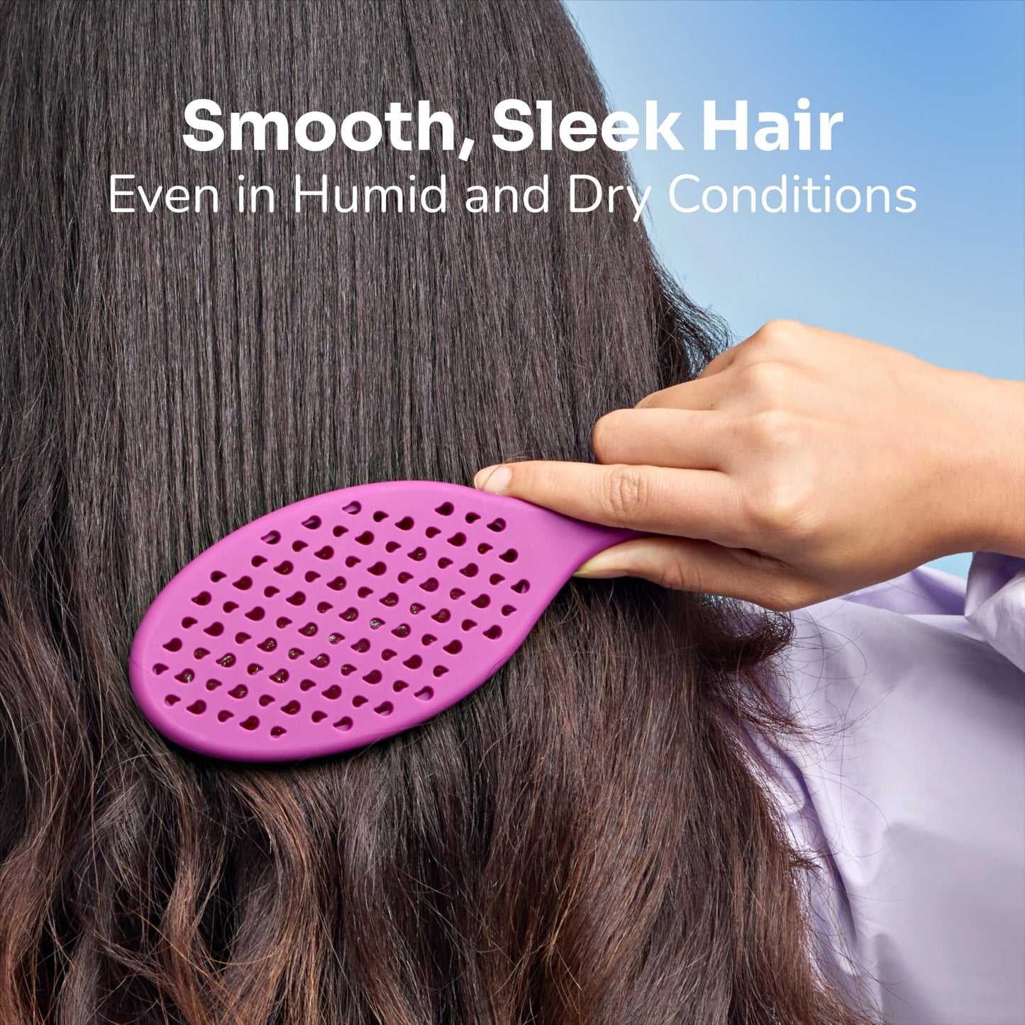 Wet Brush Frizz-Free Detangler Brush with Ionic Technology, Purple, Provides Frizz Control, Reduces Static, and Smooths All Hair Types, Best For Dry Hair, Made for Women, Men & Kids