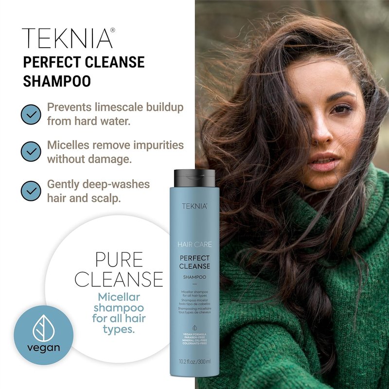 Teknia Perfect Cleanse Shampoo - Clarifying Deep Clean for Scalp & Hair | 10.14 oz