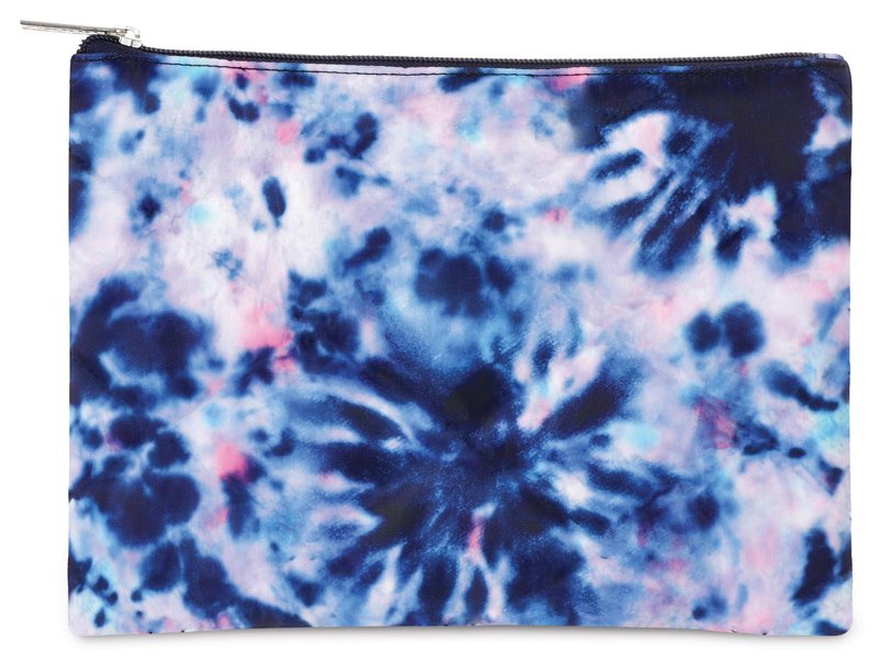iscream 3-Piece Large, Medium and Small Bag Set for Toiletry and Cosmetic Storage and Travel - Night Tie Dye