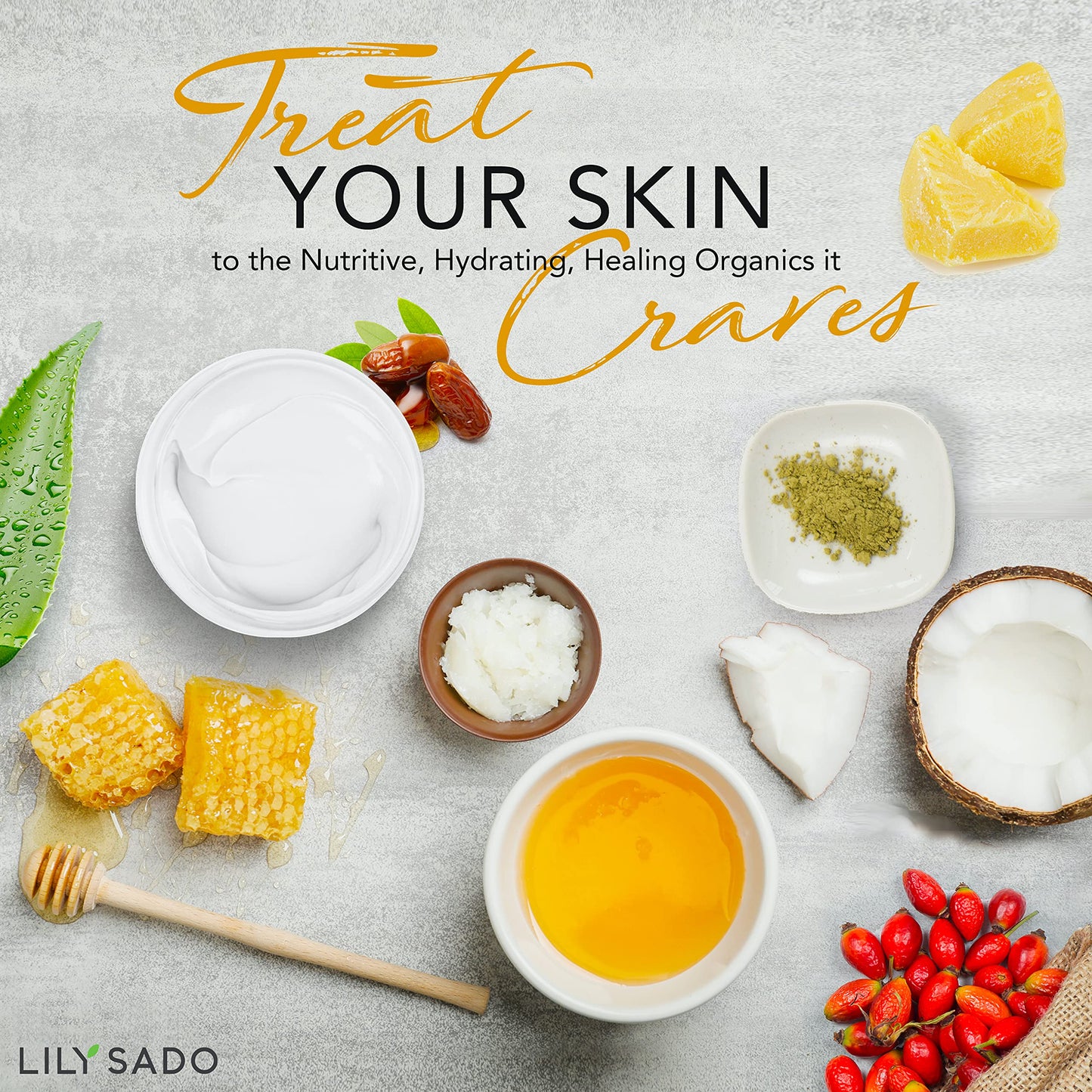 LILY SADO MILK+MANUKA™ Coconut Milk & Manuka Honey Natural Face Moisturizer - Non Greasy Organic Facial Cream with Cocoa Butter & Gotu Kola - Amazing Anti-aging, Cruelty-Free Formula. For Women & Men