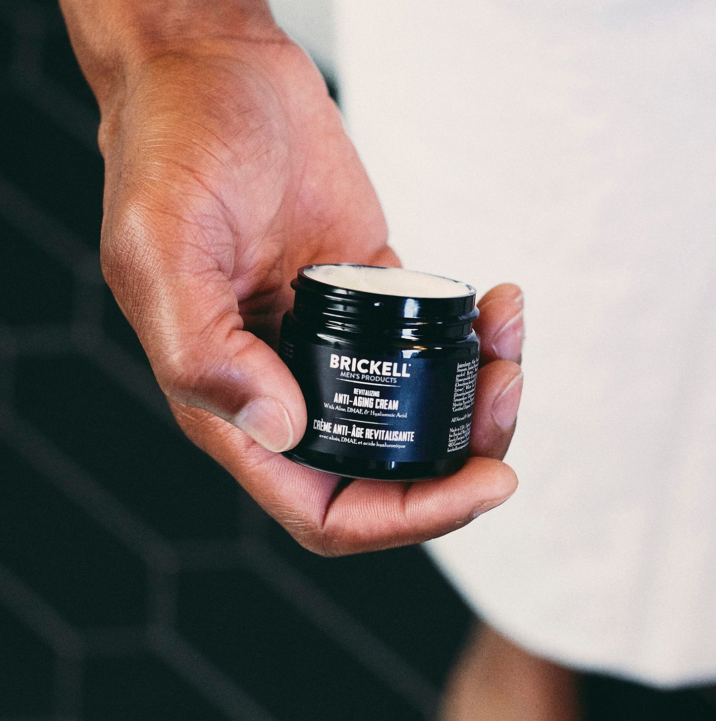 Brickell Men's Day and Night Anti Aging Cream Routine, With Vitamin C, Hyaluronic Acid, and Vitamin E, Scented, Skincare Gift Set