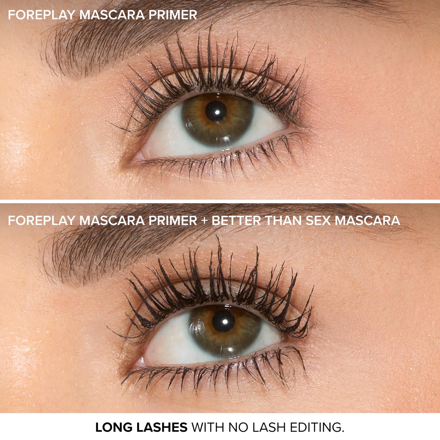 Too Faced Better Than Sex Foreplay Mascara Primer | Mascara Primer Prep, Waterproof, Long Lasting + Volumizing, Travel Size, 0.13 Fl Oz, Black