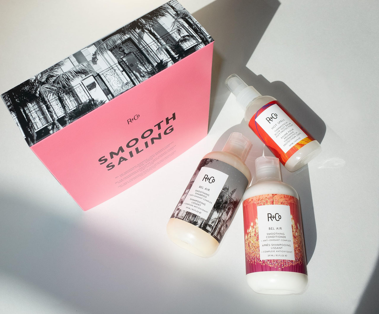 R+Co Smooth Sailing Kit | Smoothing + Nourishing + Moisturizing Hair Kit | Vegan + Cruelty-Free | 21.2 Oz